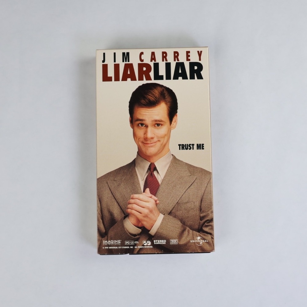 Liar Liar VHS Jim Carrey 1997 Comedy‎ Movie Universal Pictures Hi-Fi Stereo THX
